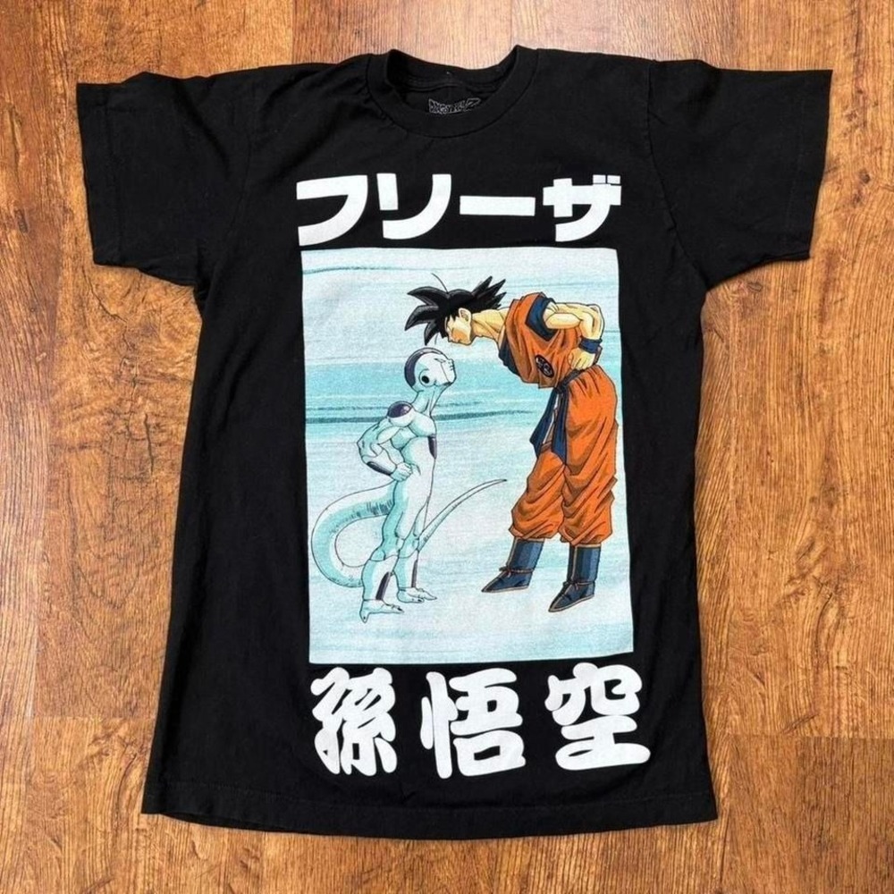 black‎ Dragon Ball Z Goku vs Frieza anime T-Shirt